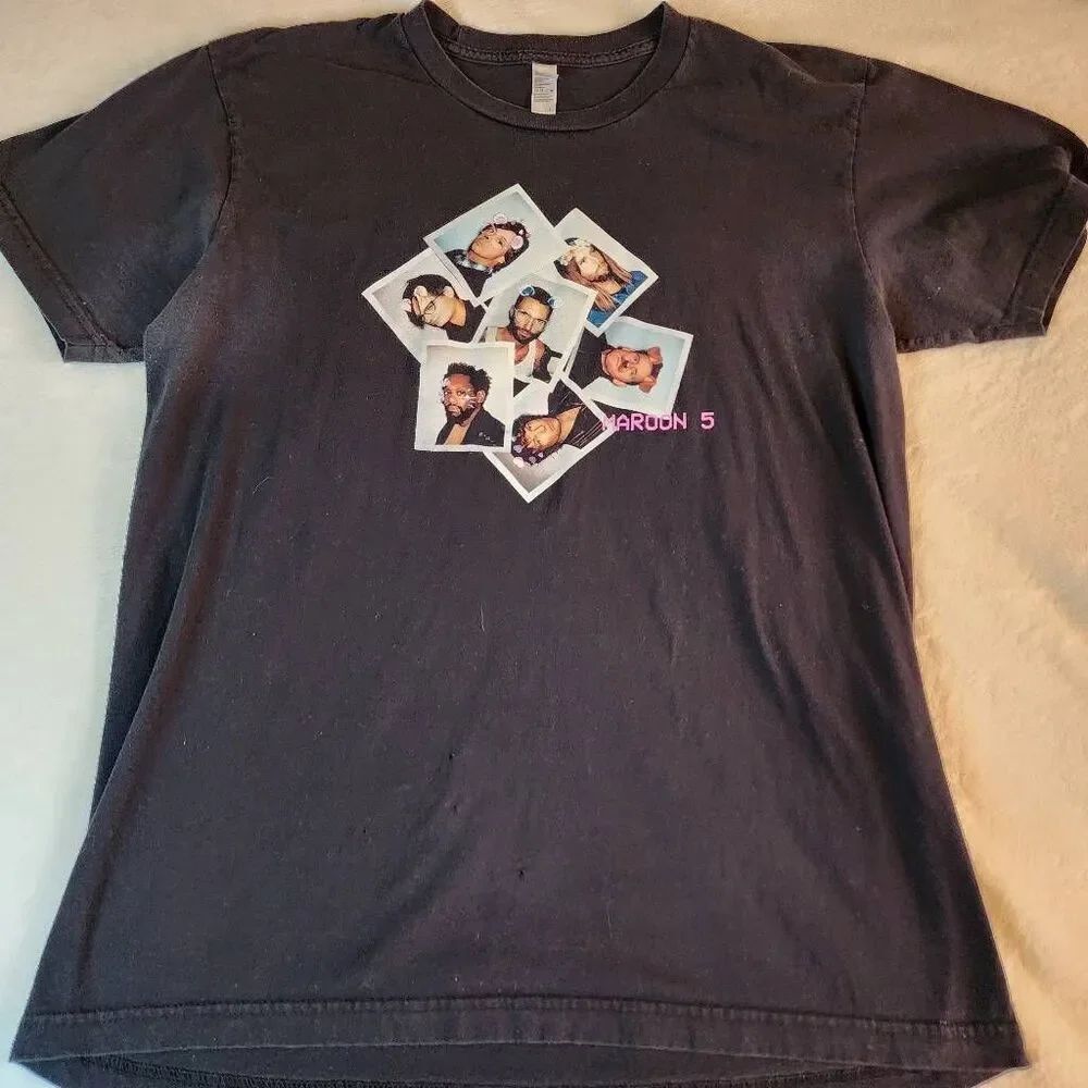 Los Angeles Apparel Maroon 5 Graphic Tshirt Size Large